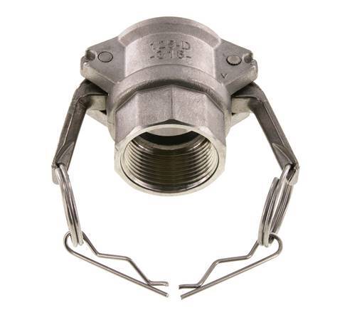 Camlock DN 32 (1 1/4'') Stainless Steel Coupling 1 1/4'' Female NPT Thread Type D MIL-C-27487