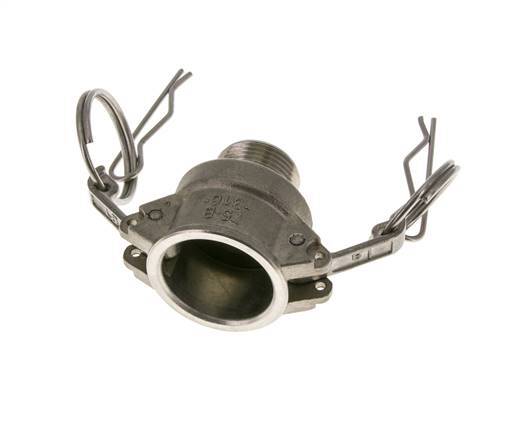 Camlock DN 20 (3/4'') Stainless Steel Coupling 3/4'' Male NPT Thread Type B MIL-C-27487