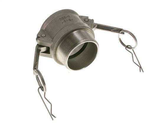 Camlock DN 50 (2'') Stainless Steel Coupling 2'' Male NPT Thread Type B MIL-C-27487