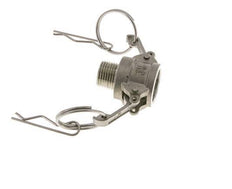 Camlock DN 15 (1/2'') Stainless Steel Coupling 2 1/2'' Male NPT Thread Type B MIL-C-27487