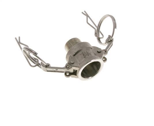 Camlock DN 15 (1/2'') Stainless Steel Coupling 2 1/2'' Male NPT Thread Type B MIL-C-27487