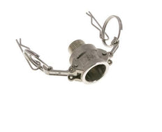 Camlock DN 15 (1/2'') Stainless Steel Coupling 2 1/2'' Male NPT Thread Type B MIL-C-27487