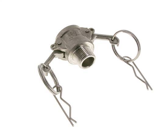 Camlock DN 15 (1/2'') Stainless Steel Coupling 2 1/2'' Male NPT Thread Type B MIL-C-27487