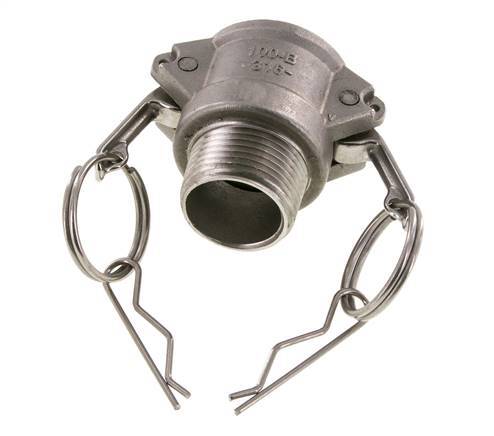 Camlock DN 25 (1'') Stainless Steel Coupling 1'' Male NPT Thread Type B MIL-C-27487