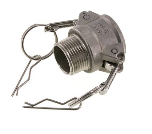 Camlock DN 25 (1'') Stainless Steel Coupling 1'' Male NPT Thread Type B MIL-C-27487