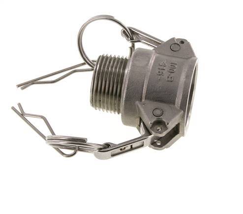 Camlock DN 25 (1'') Stainless Steel Coupling 1'' Male NPT Thread Type B MIL-C-27487