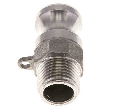 Camlock DN 15 (1/2'') Stainless Steel Coupling 1/2'' Male NPT Thread Type F MIL-C-27487