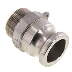 Camlock DN 40 (1 1/2'') Stainless Steel Coupling 1 1/2'' Male NPT Thread Type F MIL-C-27487
