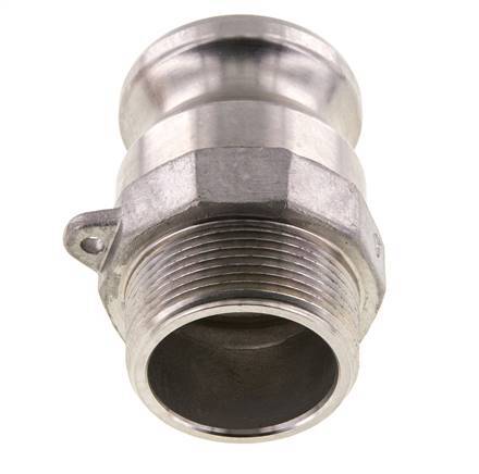 Camlock DN 40 (1 1/2'') Stainless Steel Coupling 1 1/2'' Male NPT Thread Type F MIL-C-27487