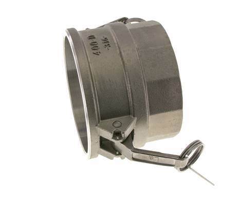 Camlock DN 90 (4'') Stainless Steel Coupling 4'' Female NPT Thread Type D MIL-C-27487