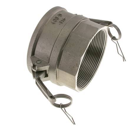 Camlock DN 90 (4'') Stainless Steel Coupling 4'' Female NPT Thread Type D MIL-C-27487