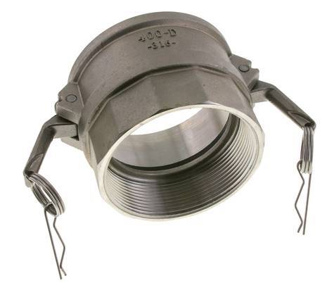 Camlock DN 90 (4'') Stainless Steel Coupling 4'' Female NPT Thread Type D MIL-C-27487