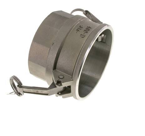 Camlock DN 90 (4'') Stainless Steel Coupling 4'' Female NPT Thread Type D MIL-C-27487