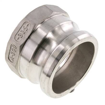 Camlock DN 75 (3'') Stainless Steel Coupling 3'' Female NPT Thread Type A MIL-C-27487