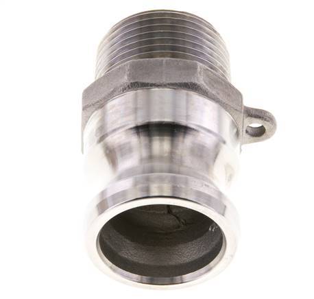 Camlock DN 25 (1'') Stainless Steel Coupling 1'' Male NPT Thread Type F MIL-C-27487