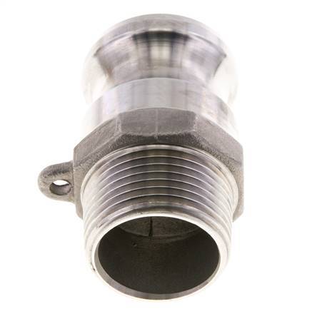 Camlock DN 25 (1'') Stainless Steel Coupling 1'' Male NPT Thread Type F MIL-C-27487