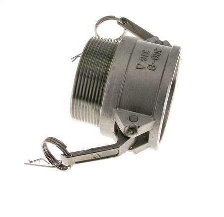 Camlock DN 75 (3'') Stainless Steel Coupling 3'' Male NPT Thread Type B MIL-C-27487