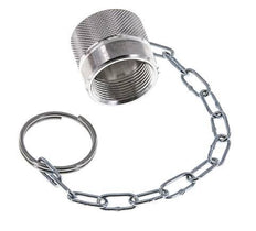 NPT 1/4" Aluminum Dust Protection Cap For Coupling plug with Chain