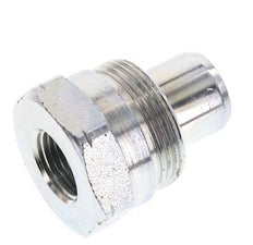 Steel DN 10 Hydraulic Coupling Plug 3/8 inch Female NPT Threads ISO 14540 D 19 mm