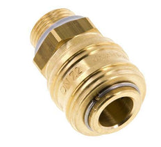 Brass DN 7.2 (Euro) Air Coupling Socket G 3/8 inch Male FKM