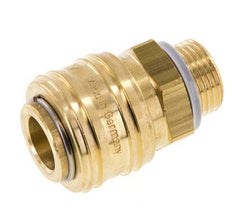 Brass DN 7.2 (Euro) Air Coupling Socket G 3/8 inch Male FKM