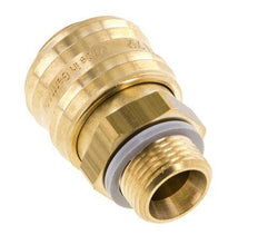 Brass DN 7.2 (Euro) Air Coupling Socket G 3/8 inch Male FKM