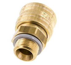 Brass DN 7.2 (Euro) Air Coupling Socket G 3/8 inch Male FKM