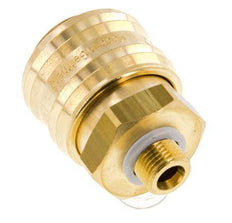 Brass DN 7.2 (Euro) Air Coupling Socket G 1/8 inch Male FKM