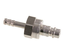 Stainless Steel DN 7.2 (Euro) Air Coupling Plug 6 mm Hose Pillar Double Shut-Off