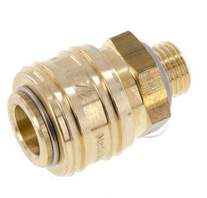 Brass DN 7.2 (Euro) Air Coupling Socket G 1/4 inch Male FKM