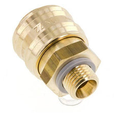 Brass DN 7.2 (Euro) Air Coupling Socket G 1/4 inch Male FKM