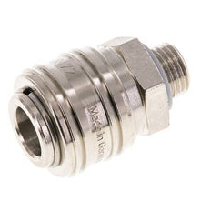 Nickel-plated Brass DN 7.2 (Euro) Air Coupling Socket G 1/4 inch Male FKM