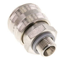 Nickel-plated Brass DN 7.2 (Euro) Air Coupling Socket G 1/4 inch Male FKM
