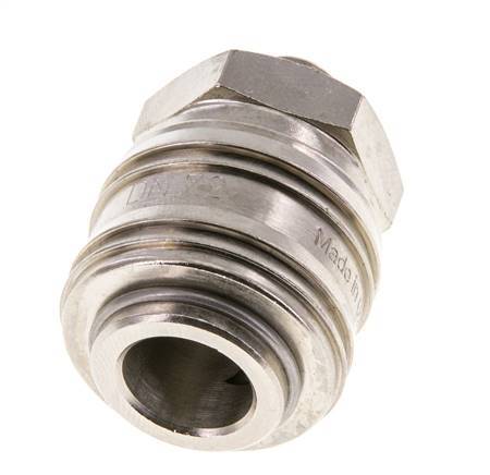 Nickel-plated Brass DN 7.2 (Euro) Air Coupling Socket G 1/8 inch Male FKM