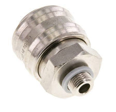 Nickel-plated Brass DN 7.2 (Euro) Air Coupling Socket G 1/8 inch Male FKM