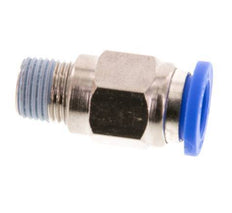 8mm x R1/8'' Push-in Fitting with Male Threads Brass/PA 66 NBR [5 Pieces]
