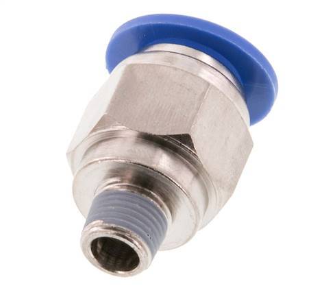 12mm x R1/8'' Push-in Fitting with Male Threads Brass/PA 66 NBR [2 Pieces]
