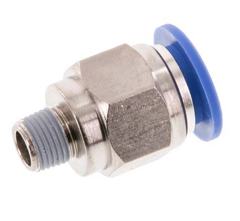 12mm x R1/8'' Push-in Fitting with Male Threads Brass/PA 66 NBR [2 Pieces]