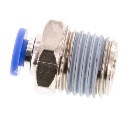 4mm x R1/4'' Push-in Fitting with Male Threads Brass/PA 66 NBR [5 Pieces]