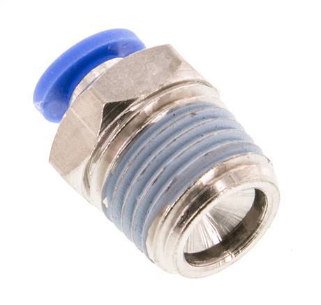 4mm x R1/4'' Push-in Fitting with Male Threads Brass/PA 66 NBR [5 Pieces]