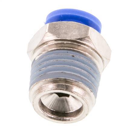 4mm x R1/4'' Push-in Fitting with Male Threads Brass/PA 66 NBR [5 Pieces]
