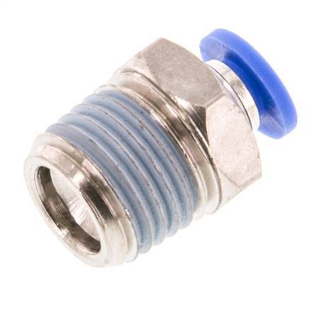 4mm x R1/4'' Push-in Fitting with Male Threads Brass/PA 66 NBR [5 Pieces]