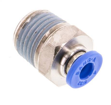 4mm x R1/4'' Push-in Fitting with Male Threads Brass/PA 66 NBR [5 Pieces]