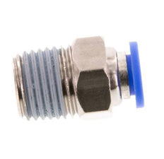 6mm x R1/4'' Push-in Fitting with Male Threads Brass/PA 66 NBR [5 Pieces]