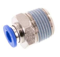 6mm x R3/8'' Push-in Fitting with Male Threads Brass/PA 66 NBR [5 Pieces]