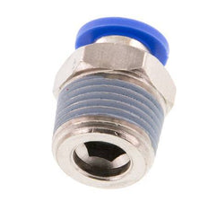 8mm x R3/8'' Push-in Fitting with Male Threads Brass/PA 66 NBR [5 Pieces]