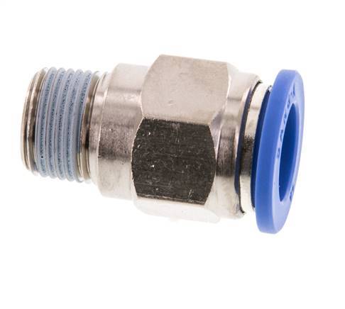 14mm x R3/8'' Push-in Fitting with Male Threads Brass/PA 66 NBR