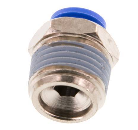 8mm x R1/2'' Push-in Fitting with Male Threads Brass/PA 66 NBR [2 Pieces]