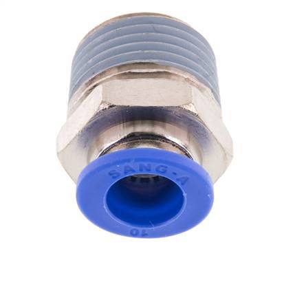 10mm x R1/2'' Push-in Fitting with Male Threads Brass/PA 66 NBR [2 Pieces]