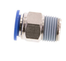 14mm x R1/2'' Push-in Fitting with Male Threads Brass/PA 66 NBR